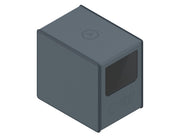 Heavy Play RFG Deck Box Max 133DS Artificer Grey - Compact rectangular deck box in matte artificer grey with a smooth finish and a small embossed hexagon on top.