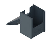 Heavy Play RFG Deck Box MAX 80 Double Sleeved Artificer Grey - Matte grey rectangular deck box with a hinged lid and thick durable walls for heavy play storage.