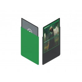 Heavy Play: CURV Sleeves Standard - Druid Green - Matte druid green card sleeves with black inner lining, rectangular shape for standard cards.