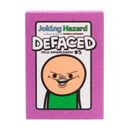 Joking Hazard: Deck Enhancement #5 (PREORDER) - Purple rectangular card game box with cartoon character and bold "DEFACED" title on front.