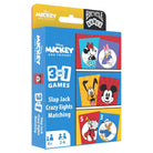 Disney: Mickey and Friends 3 in 1 Games Set - Colorful rectangular box featuring Mickey and Friends artwork, labeled 3 in 1 games set with slap jack, crazy eights, and.