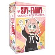 Spy x Family: Search For Seasons - Spy x Family Search For Seasons board game box featuring pink-haired anime girl with raised fist, colorful stars, and.
