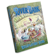 Riverbank RPG - Softcover roleplaying game book with colorful fantasy riverbank scene on forested cover.