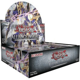 Yu-Gi-Oh! Alliance Insight Core Booster Box - Yu-Gi-Oh! Alliance Insight Core Booster Box with dark, metallic-themed artwork and character illustration, showing purple.