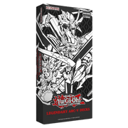Yu-Gi-Oh: Legendary ARC-V Decks - Black Yu-Gi-Oh Legendary ARC-V Decks box with white anime-style character art and red logo text.