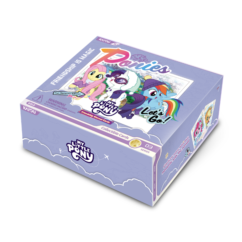 My Little Pony: Friendship Eternal - Fun Moments Edition Display - Purple My Little Pony Fun Moments Edition collectible display box featuring colorful pony characters and playful typography.