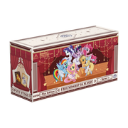 My Little Pony: Friendship Eternal Collectible Cards - Star Edition Series 1 Display (PREORDER) - Rectangular collectible card display box featuring My Little Pony characters on a stage backdrop, decorated in red, gold,.