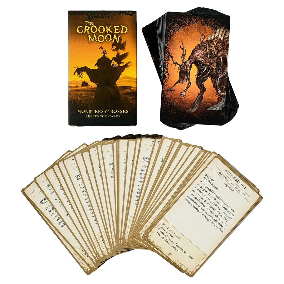 D&D 5E: The Crooked Moon: Monsters & Bosses Reference Card Deck