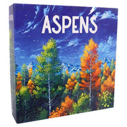 Aspens: Kickstarter Standard Edition (PREORDER) - Colorful board game box featuring vibrant autumn aspen trees against a blue sky with mountains in the background.