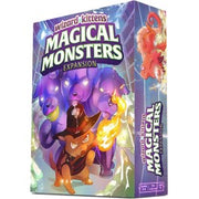 Wizard Kittens: Magical Monsters Expansion (PREORDER) - Wizard Kittens Magical Monsters Expansion box featuring colorful cartoon kittens with magical powers on a vibrant purple and