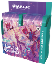 Magic: The Gathering - Lorwyn Eclipsed Collector's Booster Display - The Gathering collector booster display with vibrant fantasy artwork and teal accents.