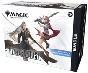 Magic: The Gathering - Final Fantasy Bundle - The Gathering Final Fantasy Bundle box featuring artwork of two fantasy characters in action poses, primarily white with.