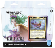 Magic: The Gathering - Final Fantasy Collector Commander Deck: Revival Trance - The Gathering Final Fantasy Revival Trance Collector Commander Deck box with green-haired female character art and Enzo,.