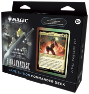 Magic: The Gathering - Final Fantasy FFVII Video Game Commander Deck - The Gathering Final Fantasy VII commander deck box with Cloud Strife card and Limt Break logo.