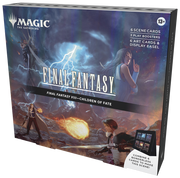 Magic: The Gathering - Final Fantasy Scene Box - Children of Fate - The Gathering Final Fantasy Scene Box featuring dark fantasy artwork with characters, fiery explosion, and stormy sky on a.