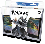 Magic: The Gathering - Final Fantasy Starter Deck - The Gathering Final Fantasy starter deck box with fantasy character artwork and two visible holographic cards inside.