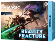 Magic: The Gathering - Reality Fracture - Bundle (PREORDER) - The Gathering Reality Fracture Bundle with fantasy artwork of two warriors clashing swords, blue and green energy effects,.