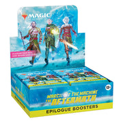 Magic: The Gathering - March Of The Machine - The Aftermath Epilogue Booster Box - The Gathering March Of The Machine The Aftermath Epilogue Booster Box with fantasy character artwork and blue packaging.