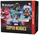 Magic: The Gathering - Marvel Super Heroes - Draft Night Box (PREORDER) - The Gathering Marvel Super Heroes Draft Night Box with colorful superhero artwork on black and red packaging.