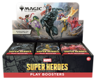 Magic: The Gathering - Marvel Super Heroes - Play Booster Box (PREORDER) - The Gathering Marvel Super Heroes Play Booster Box featuring colorful comic-style superhero artwork with Black Panther, Iron