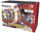 Magic: The Gathering - Marvel Super Heroes - Bundle (PREORDER) - The Gathering Marvel Super Heroes Bundle box featuring vibrant artwork of Marvel characters with a red, black, and gold.