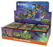 Magic: The Gathering - Teenage Mutant Ninja Turtles Play Booster Box (PREORDER) - The Gathering Teenage Mutant Ninja Turtles themed play booster box with colorful turtle artwork and orange "Play Boosters".