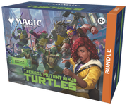 Magic: The Gathering - Teenage Mutant Ninja Turtles Bundle (PREORDER) - The Gathering Teenage Mutant Ninja Turtles bundle box with colorful artwork of turtles and characters on the front,.