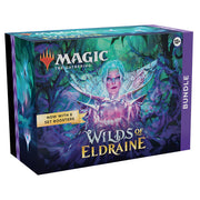 Magic: The Gathering - Wilds of Eldraine - Bundle - The Gathering Wilds of Eldraine bundle box with fantasy forest artwork and a mystical white-haired character on the cover.