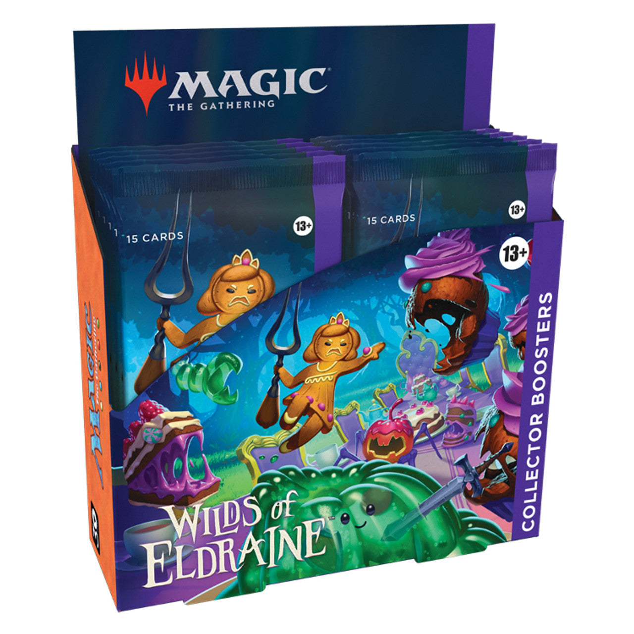 Magic: The Gathering - Wilds of Eldraine - Collector Box - The Gathering Wilds of Eldraine Collector Box with vibrant fantasy artwork featuring a purple and green color scheme and.