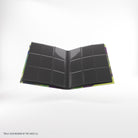 Gamegenic 18-Pocket Casual Album: Secrets of Strixhaven - Witherbloom (PREORDER) - Open binder-style card album with 18 transparent plastic pockets visible on black pages, colorful outer cover edges.