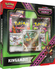 Pokémon TCG - Scarlet & Violet 6.5 Shrouded Fable - Kingambit Illustration Collection - Pokémon TCG Scarlet & Violet Kingambit card pack with collectible Kingambit illustration and vibrant green and purple themed