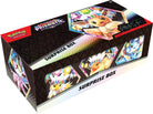 Pokemon Scarlet and Violet 8.5 Prismatic Evolutions Surprise Box - Black rectangular Pokemon Scarlet and Violet 8.5 Prismatic Evolutions Surprise Box with colorful game card artwork on sides.