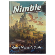 D&D 5E: Nimble: Game Master's Guide - Paperback book titled Nimble with fantasy castle artwork and subtitle Game Master’s Guide on the cover.