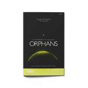 Mothership: Orphans (PREORDER) - Black softcover book titled "Orphans" with a green crescent moon graphic and minimalist white text on the cover.