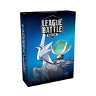 Pokémon Ice Rider Calyrex VMAX League Battle Deck - Pokémon League Battle Deck box featuring Ice Rider Calyrex artwork on blue gradient background.