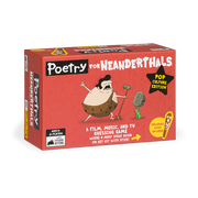 Poetry for Neanderthals: Pop Culture - Red rectangular box for Poetry for Neanderthals game, featuring cartoon caveman and stone on front, labeled Pop Culture.
