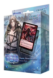 Grand Archive TCG: Dante, Hemomancer Starter Deck (PREORDER) - Grand Archive TCG Dante Hemomancer Starter Deck box featuring dark fantasy artwork and a red-themed character card on the.
