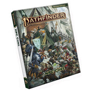 Pathfinder 2E: NPC Core Pocket Edition - Compact Pathfinder 2E NPC Core book with detailed fantasy battle artwork on cover.