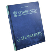 Pathfinder 2E: Adventure Path: Gatewalkers Special Edition (PREORDER) - Blue hardcover book with silver text reading Pathfinder and green text reading Gatewalkers on the cover.