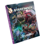 Starfinder 2E: Galactic Ancestries (PREORDER) - Hardcover Starfinder RPG book with colorful sci-fi alien characters and "Galactic Ancestries" text on the cover.