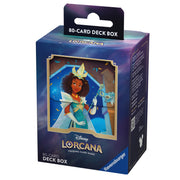 Lorcana TCG: Shimmering Skies Deck Box - Tiana - Purple and blue Lorcana TCG deck box featuring a smiling dark-skinned female character with curly hair and a glowing staff.