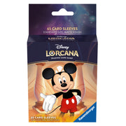 Lorcana Trading Card Game: The First Chapter Card Sleeves Pack - Mickey Mouse - Card sleeves pack featuring Mickey Mouse with red shorts and white gloves, standard size, matte finish.