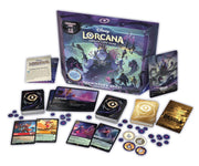 Lorcana TCG: Ursula's Return Illumineer's Quest - Deep Trouble - Lorcana TCG Ursula's Return Illumineer's Quest set with colorful illustrated cards, circular tokens, instruction booklet,.