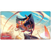 Lorcana TCG: Archazia's Island Playmat - Tigger, In the Crow's Nest - Colorful gaming playmat featuring Tigger perched on a crow's nest with a bright, dynamic sky background.