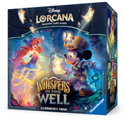 Lorcana TCG: Whispers in the Well Illumineer's Trove - Lorcana trading card game box featuring colorful fantasy art with Mickey Mouse in a glowing hat and Ariel in a magical.