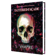 Vampire: The Masquerade: 5th Edition: Tattered Façade Sourcebook - Hardcover RPG book with dark purple and black cover featuring a realistic skull and bold white title text.