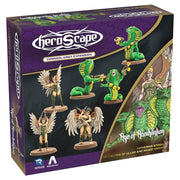 Heroscape: Elites of Ullar and Ranoc Vipers Army Expansion (PREORDER) - Heroscape Elites of Ullar and Ranoc Vipers Army Expansion box featuring green snake-like creatures and winged humanoid.