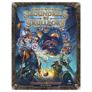 D&D: Lords of Waterdeep: Scoundrels of Skullport Expansion (PREORDER) - Dark fantasy-themed board game expansion box with colorful illustrations of fantasy characters and a monstrous creature,.