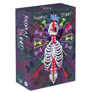 Royal Blood: Magnificent Box - Dark purple box with colorful skeletal design and red arrows, titled Royal Blood Magnificent Box.