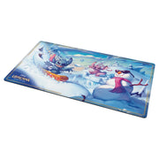 Lorcana TCG Playmat: Hyperia City - Stitch and Angel in Winterspell